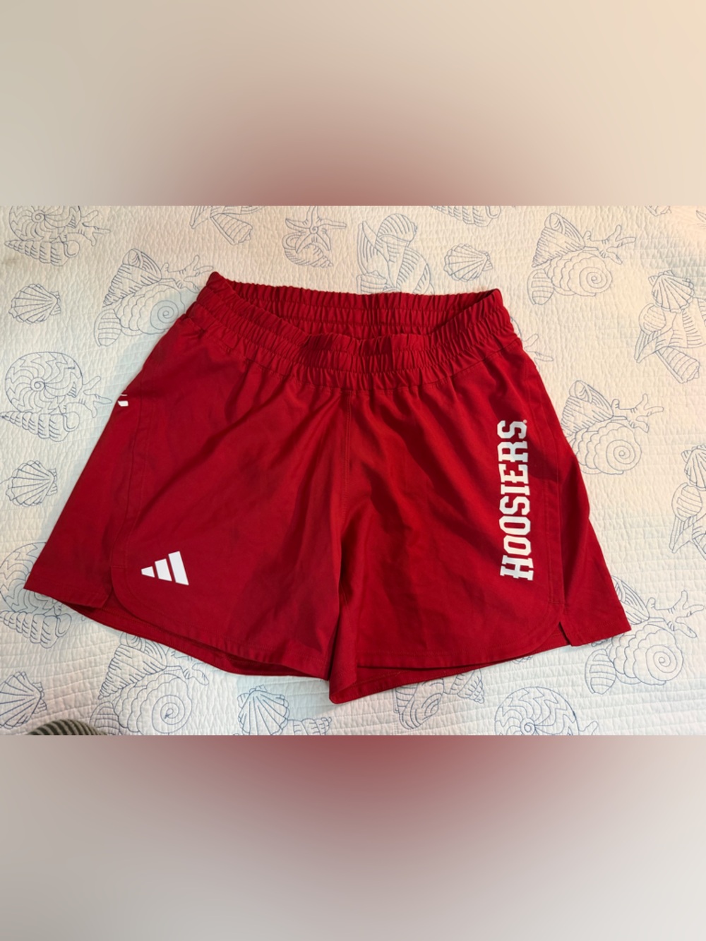 adidas Red Hoosiers Women's Athletic Shorts